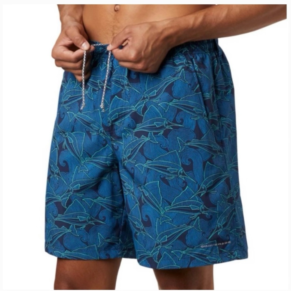 Columbia PFG Super Backcast Water Short Swim Trunk Lined Men’s size Medium Fish - Picture 3 of 10